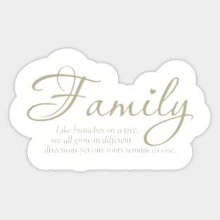 Family Roots Sticker